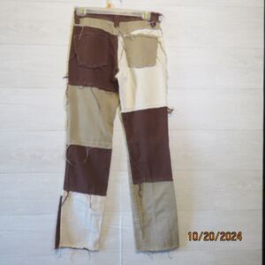 Jaded London Women's Boyfriend Fit Jeans W 24 Patchwork 100% Cotton Straight